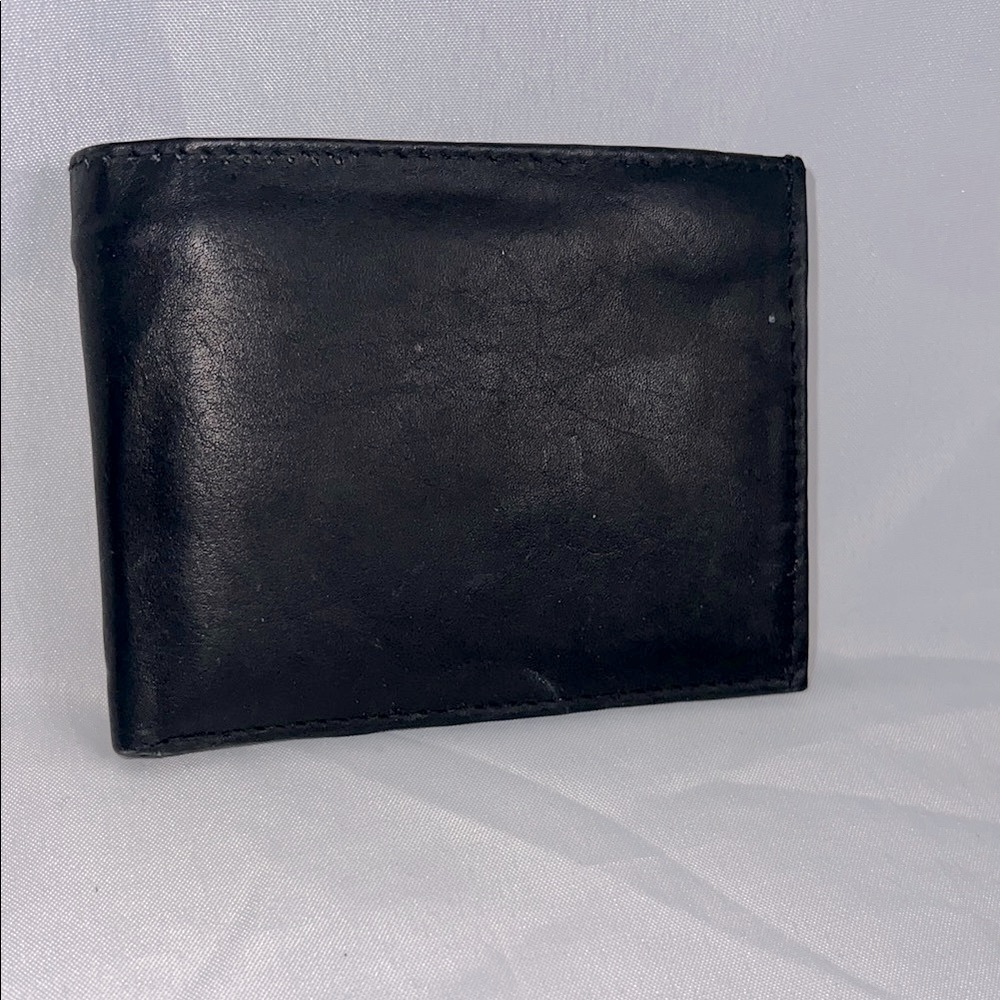 Black Genuine Leather Wallet - 3.25” x 4.25”